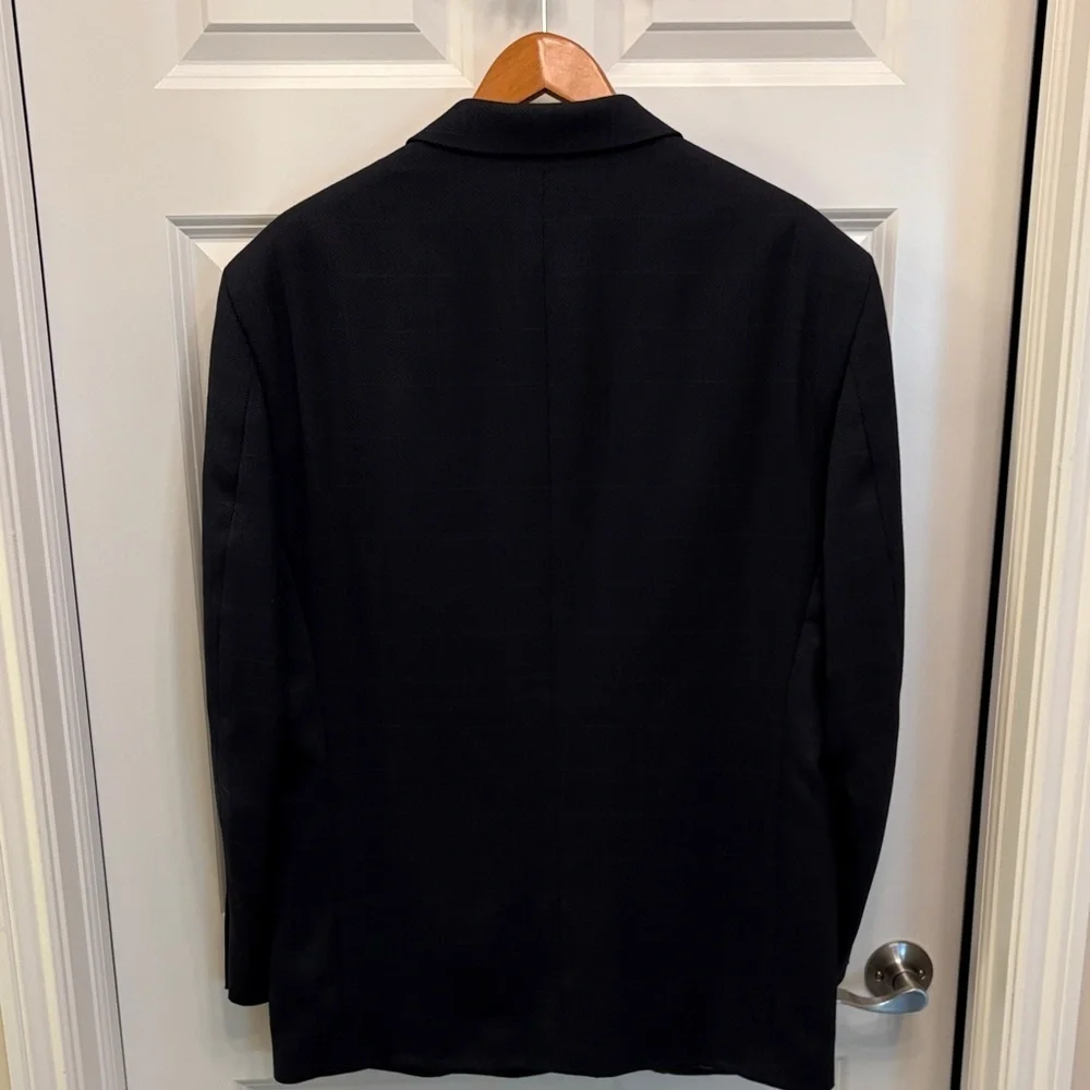 J Ferrar Navy Men's Blazer Sport Coat Suit Jacket 42R